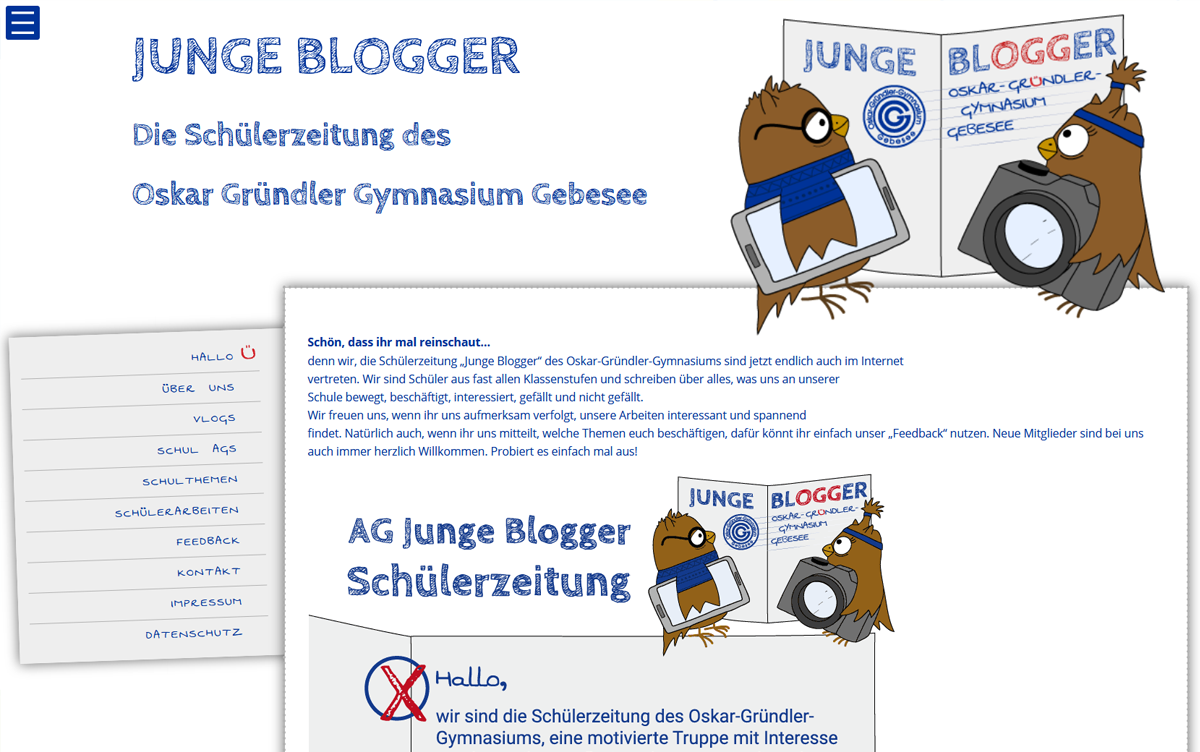 AG JUNGE BLOGGER, Die Schülerzeitung des Oskar Gründler Gymnasium Gebesee